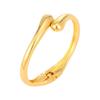 1 juego de anillo geométrico de temperamento de metal pesado simple de moda europea y americana, pulsera lisa para mujer, anillo, joyería, traje