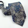 Corbata sin nudo con cremallera Shaoxing Shengzhou Alto Nivel 8CM Hombre 7cm Negocios Vestir Casual Azul Rojo Negro