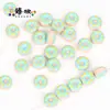 Cuentas de Cristal con Forma de Rosquilla de Flor de Ciruelo de 15 mm Lindas Cuentas Ins para Manualidades Joyería Transfronteriza Hecha a Mano