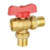 Válvula Reguladora de Tres Vías con Rosca Exterior para Calefacción, Calentador de Cobre de Tres Vías para Radiador con Rosca Interior Válvula Reguladora de Tres Vías