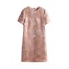 Vestido Jacquard Estilo Nacional para Mujer Listo para Usar Liquidación de Fabricante Nuevo Nuevo Estilo Chino Cheongsam Elegante de Moda Falda Larga para Mujer