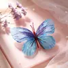 Mini decoración de mariposa de seda colorida para simulación de habitación de boda, para decoración de pared de fondo de boda y accesorios para fotos