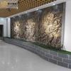 Relieve de partición Escultura china de cobre fundido Fabricación de pared de cobre forjado en pared de cobre placa de cobre pared de fondo Publicidad y educación