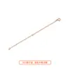 Cadena de Extensión de Plata de Ley Collar Pulsera de Plata 925 Extensión de Oro de 18K Accesorios Hebilla de Extensión de Cola Ajuste de Longitud DIY