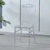 Salão de Banquetes de Hotel Cadeira Transparente de Cristal Acrílico Salão de Casamento Plástico Externo Cadeira Napoleão Bambu Palácio
