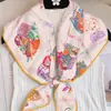Bufanda Triangular Estampada de Diseño Único para Mujer, Chal Multiusos de Sarga, Chaleco Fino de Exterior Falso Cuello para Primavera y Otoño