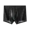 Calzoncillos Bóxer para Hombre 10A Camelia Antibacteriana Lyocell Algodón Doble Apertura Sin Costuras Tie-Dye Estampado Cómodos Transpirables Sexys