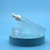 Botella de Plástico Cuadrada de Hombro Plano de 200 ml para Gel de Ducha y Loción Corporal, Botella Transparente de PET para Loción, Botella con Empaque Personalizado para Cuidado de la Piel