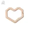 Hebilla de Resorte de Corazón de Píxel de Aleación Anillo Abierto Llavero con Forma Especial Hebilla para Joyería DIY Accesorios de Ferretería para Ropa y Equipaje
