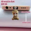 Protetor de Porta de Celular Tema Água-viva Fofo 2D para Conector iPhone/Type-C Android Desenho Animado