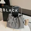 Bolso de Hombro con Cordón Retro Transfronterizo de Nicho para Mujer, Elegante y Versátil para Invierno, con un Diseño Texturizado Casual de Hombro y Cruzado