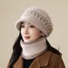 Chapéu de Lã Tricotado com Pelo de Coelho para Mulheres de Meia-Idade e Idosas Outono e Inverno com Forro de Fleece Heattech Chapéu de Pescador Moderno para Avós e Senhoras Idosas