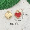 Polvo de Cebolla Estéreo Amor Accesorios de Joyería DIY Colgante Goteo de Aceite Llavero de Aleación Pendientes Pulsera Colgante Pequeño Colgante