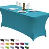 Cubierta Elástica para Mesa Transfronteriza al por Mayor Funda Rectangular Elástica para Mesa de Fiesta al Aire Libre Boda Funda para Mesa de Banquete de Boda