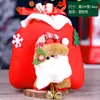 Bolsa de Empaque para Manzana Caramelizada Navideña Bolsa de Regalo de Papá Noel Bolsa de Regalo Bolsa de Terciopelo Dorado Navideño para Manzana Caramelizada