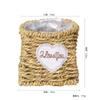 Macetas de Paja Personalizadas, Almacenamiento para Decoración de Escritorio, Cestas Populares para Arreglos Florales, Plantas Verdes Tejidas a Mano con Ratán, Macetas para Suculentas