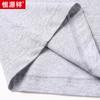 Camiseta de manga larga Hengyuanxiang 100% algodón para hombre, otoño 2023, nueva camisa informal de color liso para personas de mediana edad y mayores.