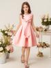 Vestidos de Princesa para Niñas Europeas y Americanas, Faldas Tutú de Seda y Satén para Niños Medianos y Grandes con Lazos, Faldas sin Mangas y Faldas Chaleco para Niños en Stock
