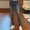 Jeans Masculino Outono Novo Produto Lavagem Azul Retrô Estilo Hong Kong Versão Coreana Moda Leve Luxo Versátil Slim