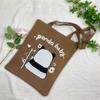 Bolsa de Tricô Ins Desenho Panda Feminina Moda para Carregar na Mão Grande Capacidade Bolsa de Ombro Bolsa Transversal Bolsa
