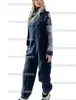 2023 Amazon estación independiente transfronterizo para mujer bolsillo color liso correa de hombro ajustable mono pantalón de tirantes de lana de cordero