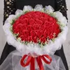 Vendas Diretas de Fábrica 99 Rosas Simuladas Buquê de Flores de Sabão Flor de Sabão 520 Dia dos Namorados Chinês Presente Atacado