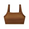 Chaleco deportivo de verano con top de tubo y almohadilla para el pecho, sujetador deportivo para fitness y yoga, chaleco con hombros descubiertos para mujer
