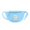 Bolsa de Cintura Infantil Unissex com Estampa de Letras, Design Único, Bolsa Transversal de Ombro Único para Crianças, Bolsa de Peito Infantil para Comércio Exterior, Tendência
