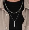 2021Shopee Candado de perla estilo europeo y americano creativo simple moda temperamento joyería para mujer collar de cadena geométrica