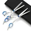Tijeras de peluquería cabeza redonda de seguridad tijeras planas tijeras para flequillo tijeras dentadas tijeras entresacadoras tijeras familiares para barbero juego de herramientas venta al por mayor