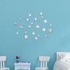 JM426 estrella acrílico decoración de pared espejo adhesivo de pared habitación infantil sala de estar pared DIY decoración autoadhesiva
