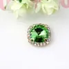 Fivela de Cristal com Garras Fixadas à Mão em Formato de Satélite com Base Prateada, Strass de Vidro com Garras Fixadas à Mão, Acessórios de Costura DIY Feitos à Mão