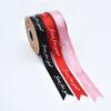 Cinta de Letras Inglesas de 2.5cm Cinta de Floristería Cinta Cinta Embalaje de Ramo de Flores Frescas con Lazo Decoración de Regalo