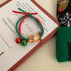 Natal crianças bonito Papai Noel elástico sino de volta rabo de cavalo amarrar nó de cabelo laço de cabelo novo headband cocar