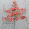 Decoración de hoja de higuera de alta simulación hojas de ingeniería de jardín pegamento de hojas ramas falsas ramas grandes venta al por mayor plantas verdes