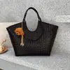 Bolsa de Tote Transfronteriza, Bolso Tejido de Moda, Bolso de Hombro Simple para el Viaje Diario de Mujeres, Bolsa de Tote Versátil de Gran Capacidad