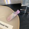 Menina Jelly Color Curvo Oval Duckbill Clip Hairpin Clipe Cosmético Bonito Grampo de Cabelo Quebrado Hairpin Hairpin Headwear