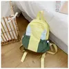 Mochila de Estilo Universitario Casual Estilo Coreano Ins Fresca y Dulce Color de Contraste para Mujer Ligera para Viajes y Commuting Mochila de Gran Capacidad