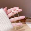 Pendientes de flor pequeña con esmalte colgante largo pendientes de diamantes temperamento dulce línea de oreja un pendiente de dos formas joyería para la oreja al por mayor