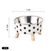 Tazón para Gato Anti-vuelco Mascota Gran Capacidad Acero Inoxidable Cuenca de Alimentación Tazón para Gato de Pie Alto Protección para el Cuello Tazón para Mascota de Gran Diámetro
