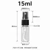 En stock frascos atomizadores de 30 ml 50 ml 100 ml, frascos atomizadores pequeños, frascos de plástico transparentes, frascos dispensadores PET para alcohol y perfume