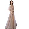 Vestido de Noche Color Champagne, Estilo Nuevo 2026 tipo Hada, Elegante para Banquetes, Cumpleaños, Vestido de Dama de Honor, Anfitriona, Vestido de Alta Calidad