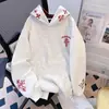 Sudadera con capucha de peso pesado, estilo americano, de calle, con bordado cruzado a cuadros, unisex, nueva colección primavera/otoño, prenda superior/chaqueta de corte holgado