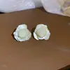Pendientes de plata de ley S925 estilo coreano de lunares con lazo 2026 nuevos de moda populares versátiles de alta gama hermosos pendientes para mujer