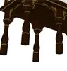 Patas de Mesa Macizas Talladas en Madera de Dongyang, Patas Talladas para Mesa de Comedor, Patas de Gabinete, Patas para Mesa de Café DIY, Patas Redondas para Mesa, Soportes de Columna Romana, Estilo Europeo
