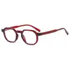 Nuevo Armazón de Gafas Poligonal Personalidad Femenina Estilo Universitario Armazón de Gafas Anti-Luz Azul Moda Retro Para Viajar Lentes Transparentes Moderno