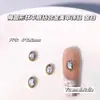 Tendencias de Tiktok y Xiaohongshu Accesorios de Arte de Uñas Redondos Planos de Aleación de Diamante Coloridos Diamantes Brillantes Base Dorada y Plateada Decoraciones para Uñas