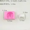 Una Variedad de Moldes de Silicona para Cabello de Muñeca DIY Arcilla Moldes para Cabello de Muñeca Versión Q Moldes de Silicona para Cabello Largo