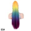 Comercio Exterior Mujer Largo Yk Seda Esponjoso Colorido Clip Cola de Caballo Fibra Química Teñida Cabello Medio y Largo Clip Cola de Caballo Mayoreo