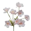 Flor de boda rosa, flor de seda, decoración de boda, hortensia falsa, flor de peonía rosa claro, floricultura